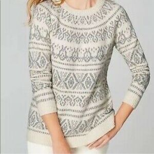 J.Jill Barley Fair Isle Sweater